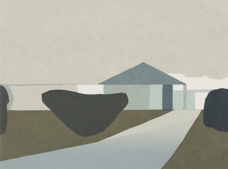 Artwork by Toni Onley, Silent Pavillion