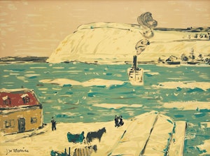 Artwork by James Wilson Morrice, The Ferry, Quebec