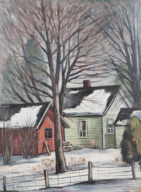 Artwork by Louis Dobry, Two Urban Landscapes