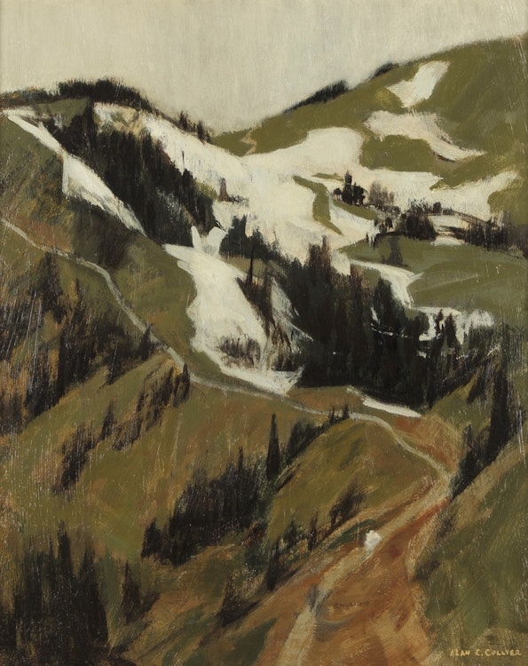 Artwork by Alan Caswell Collier,  Hurricane Ridge, Olympic Mountains