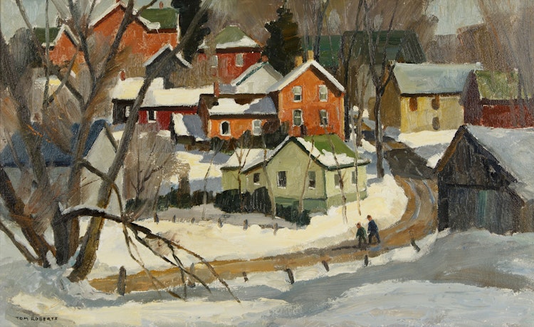 Artwork by Thomas Keith Roberts,  Winter Sunlight, Kettleby