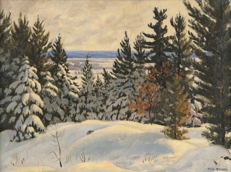 Artwork by Thomas Albert Stone, Snowbanks
