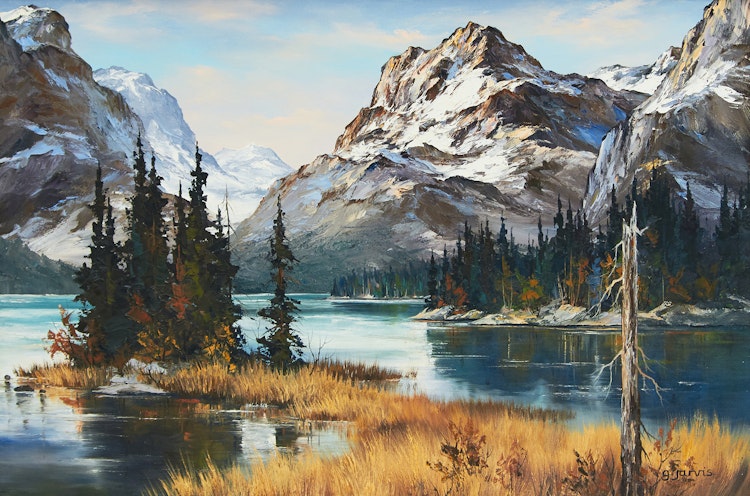 Artwork by Georgia Jarvis,  Mountain Landscape