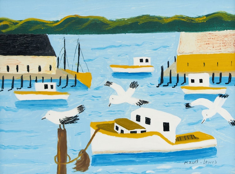Artwork by Maud Lewis, Digby Harbour