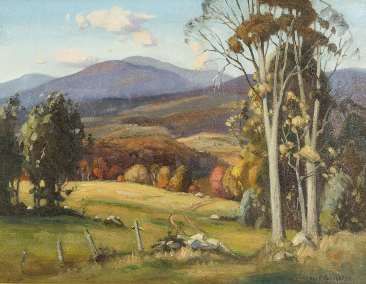 Artwork by Frank Shirley Panabaker, Rolling Hills