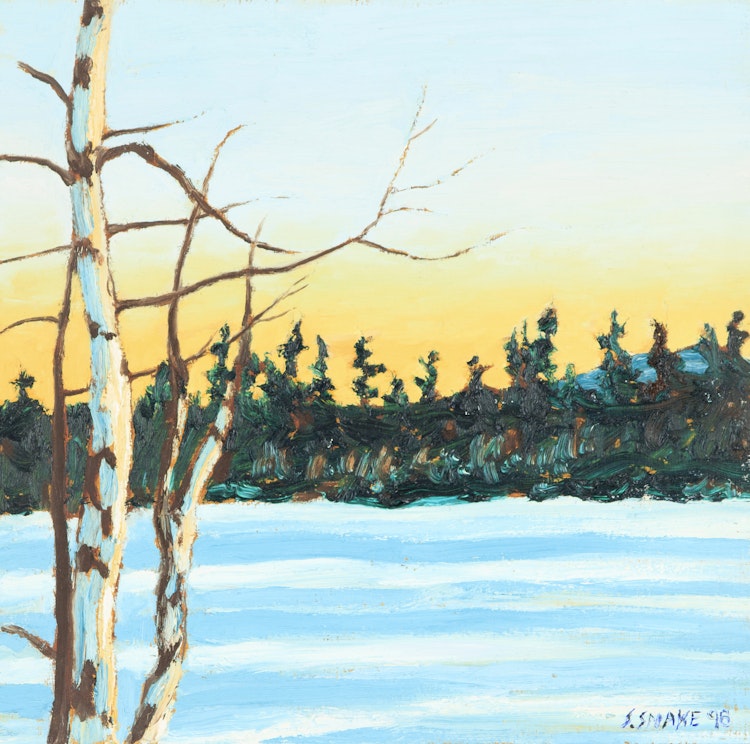 Artwork by Stephen Snake, Winter Landscape