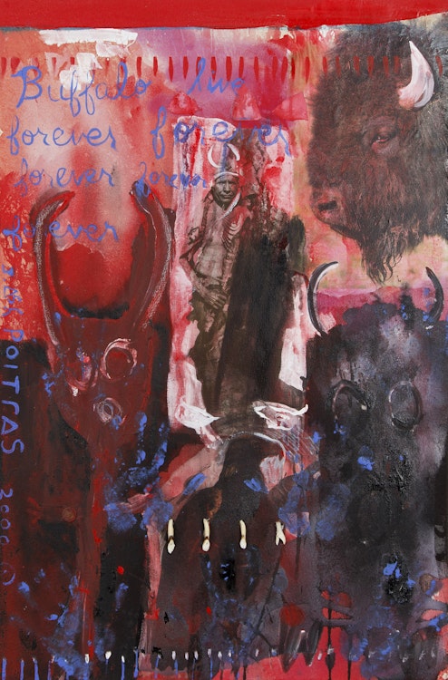 Artwork by Jane Ash Poitras, Buffalo Live Forever