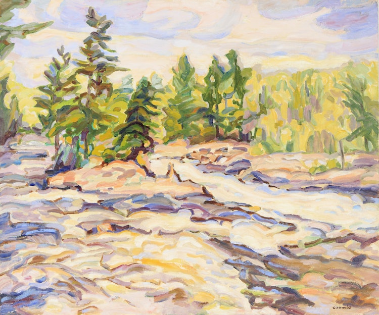 Artwork by Edith Grace Coombs,  Knoepfle Rapids