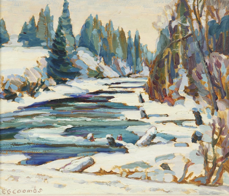 Artwork by Edith Grace Coombs, Mud Creek Near Neighhick Lake