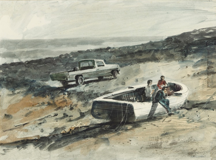 Artwork by Thomas de Vany Forrestall, Washed Ashore
