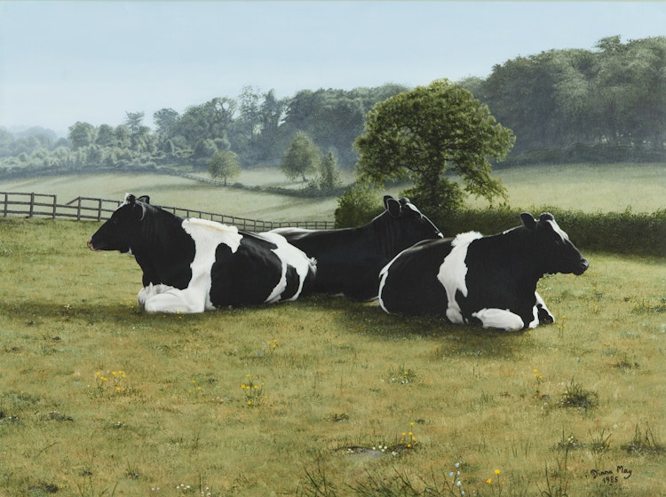 Artwork by Diana May Nobbs, Cattle at Rest
