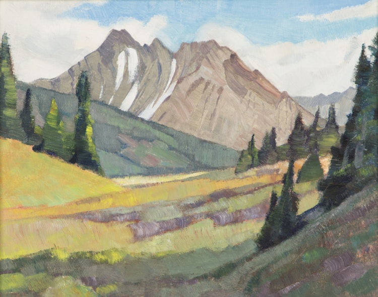 Artwork by William Beverley Herbert,  Rockies Landscape