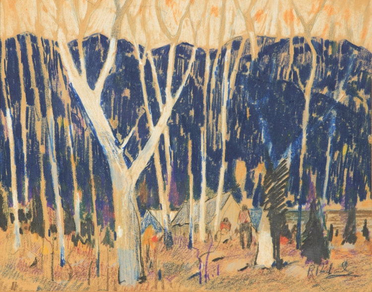 Artwork by Rene Richard, Forest Landscape