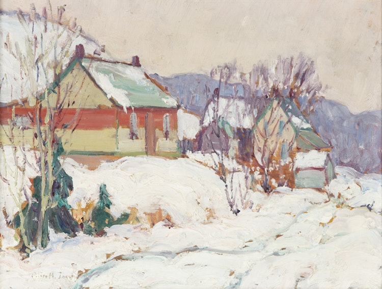 Artwork by Alice Amelia Innes, Village in Winter