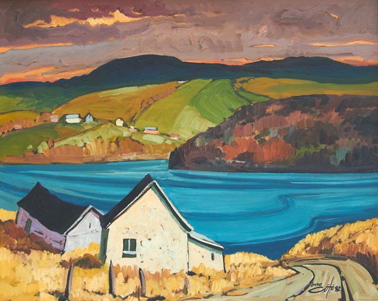 Artwork by Bruno Cote, Riv St.-Jean