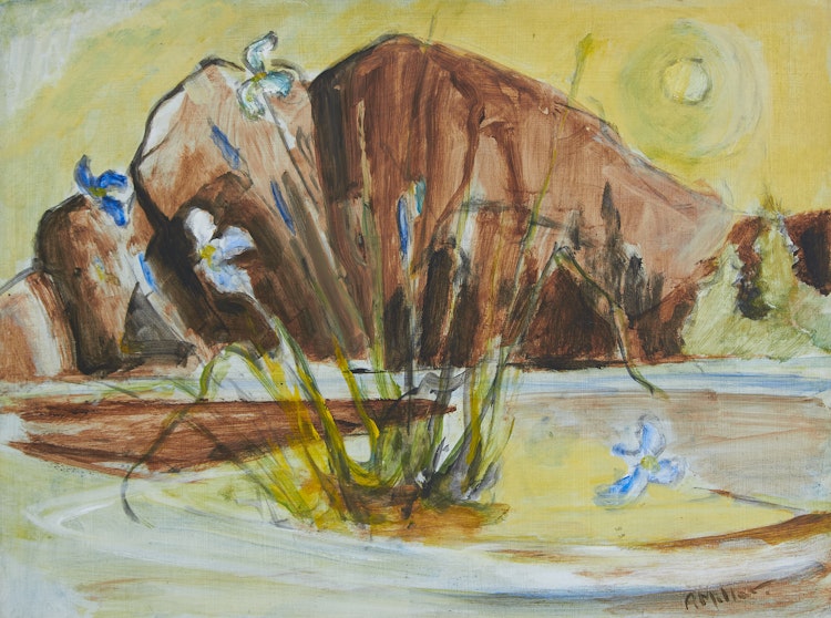 Artwork by Alexander Samuel Millar, Irises; Milkweeds