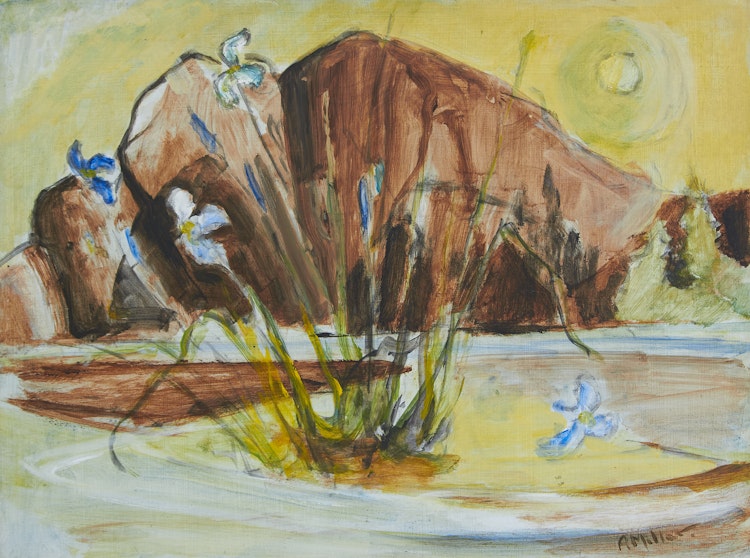 Artwork by Alexander Samuel Millar,  Irises; Milkweeds