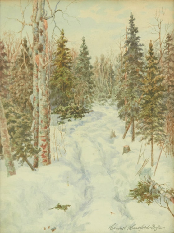 Artwork by Ernest Sawford Dye, A Pleasent Day in the Bush