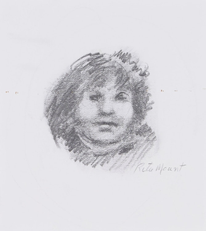 Artwork by Rita Mount, Portrait Study