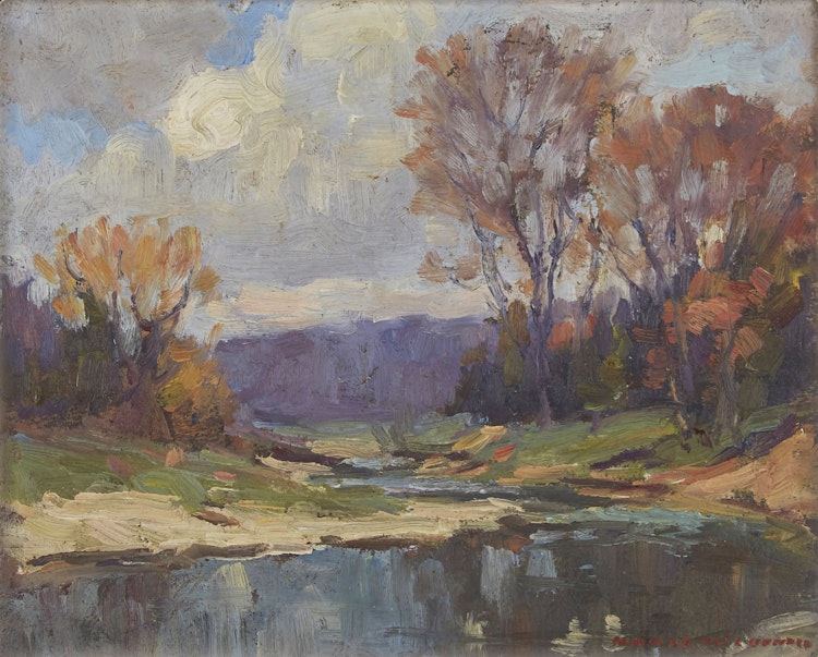 Artwork by Manly Edward MacDonald, Spring Landscape