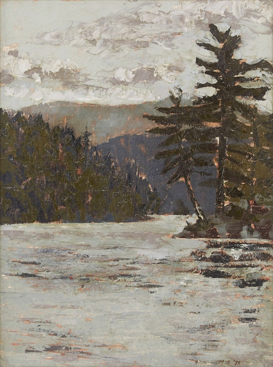 Artwork by Thomas Kemp Kieffer, River Landscape