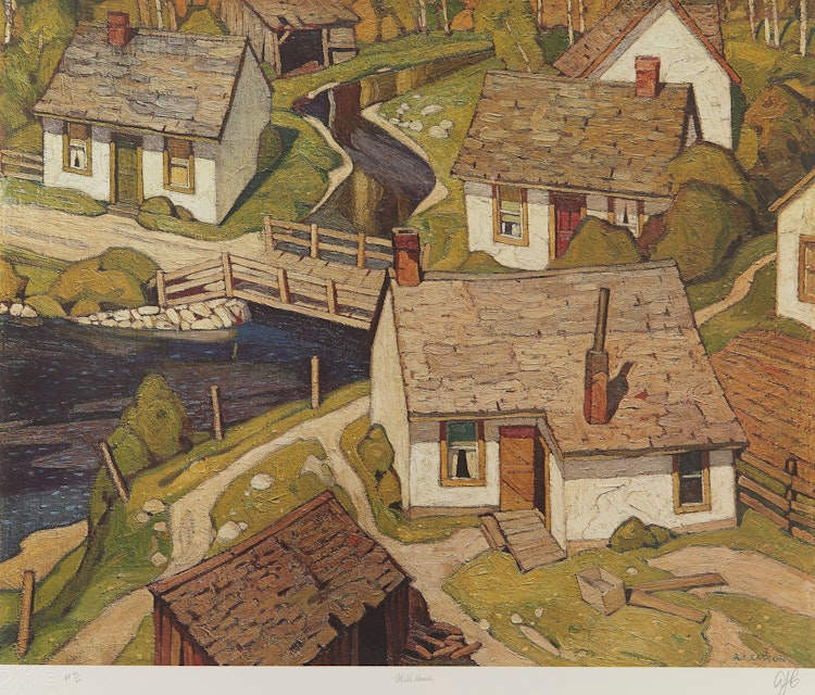 Artwork by Alfred Joseph Casson,  Mill House; Birch Island; In the Islands, Georgian Bay