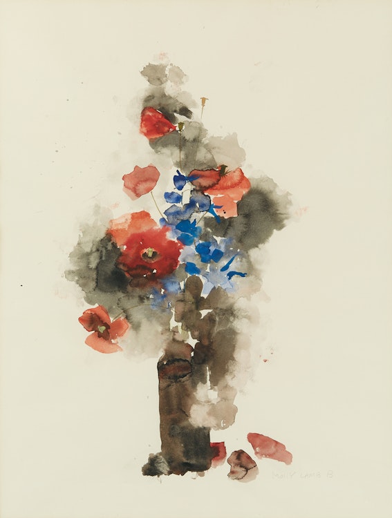 Artwork by Molly Lamb Bobak,  Poppies