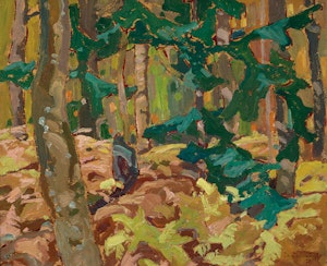 Artwork by Franklin Carmichael, Bracken, Lansing