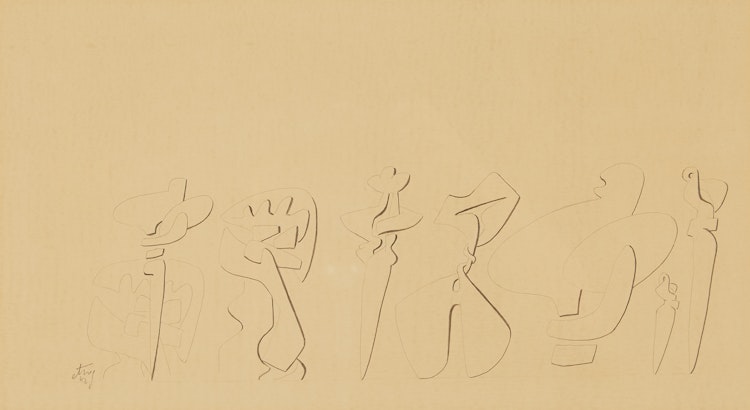 Artwork by Sorel Etrog,  Studies for Sculpture