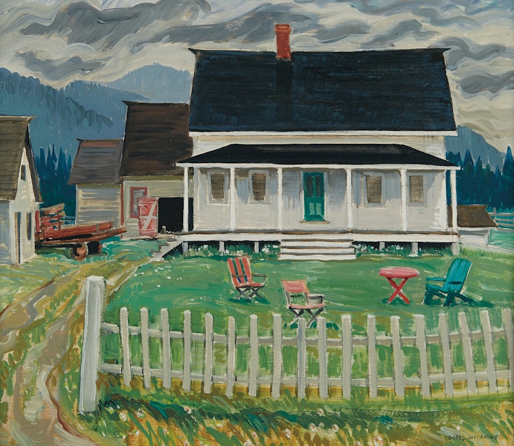 Artwork by Doris Jean McCarthy,  WM Jean’s House at Corner of the Beach