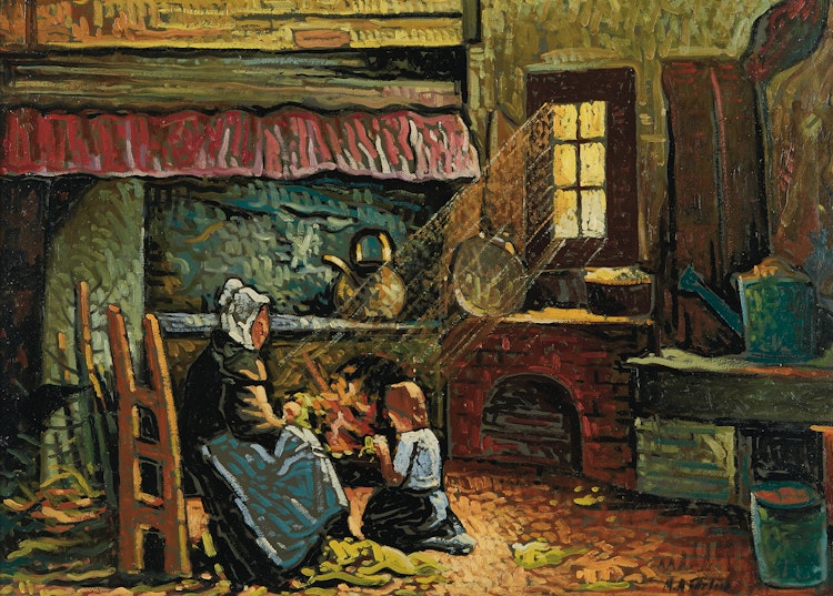 Artwork by Marc-Aurèle Fortin,  Intérieur