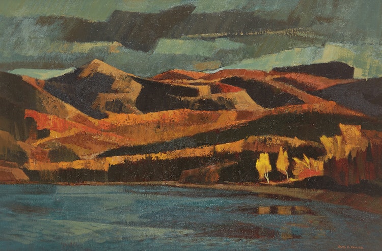 Artwork by Alan Caswell Collier, Alona Bay, Lake Superior, October