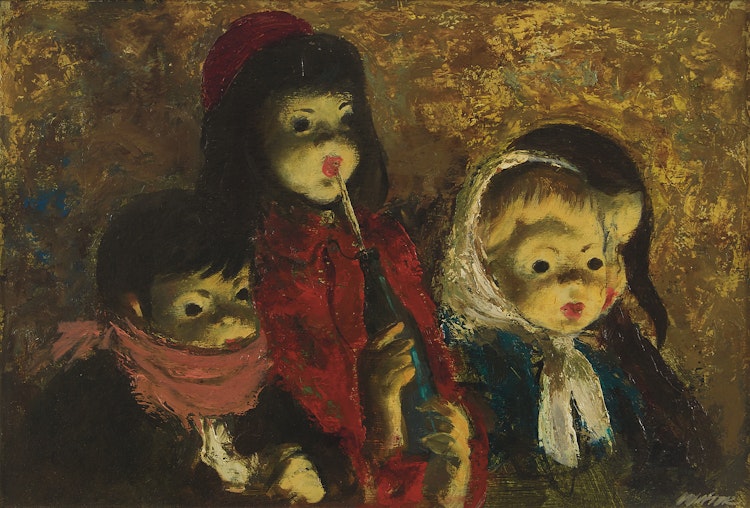 Artwork by William Arthur Winter, Indoor Circus