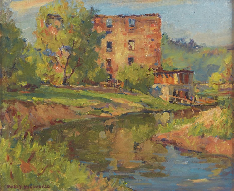 Artwork by Manly Edward MacDonald,  Old Mill, Toronto