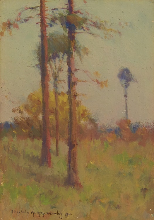 Artwork by Elizabeth Annie McGillivray Knowles, Trees