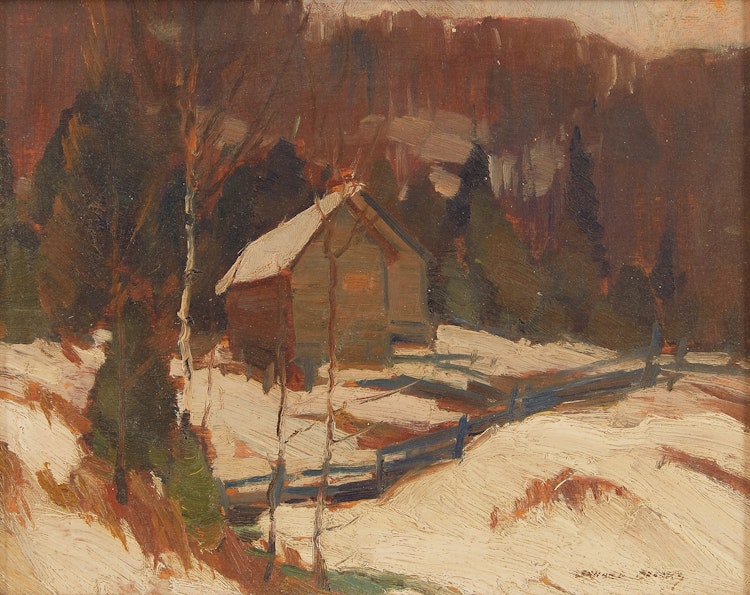 Artwork by Frank Leonard Brooks, December Greys