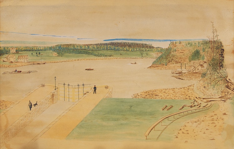Artwork by Canadian School, The Locks, Ottawa