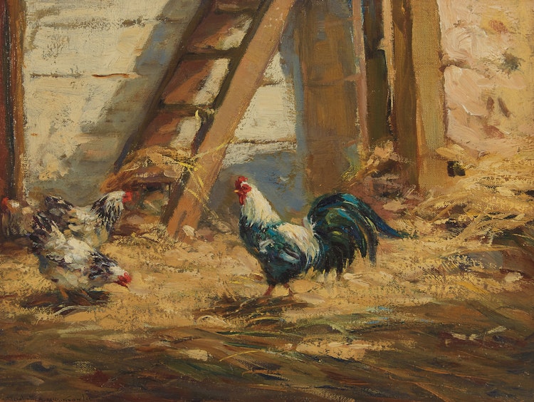 Artwork by Elizabeth Annie McGillivray Knowles,  On the Farm