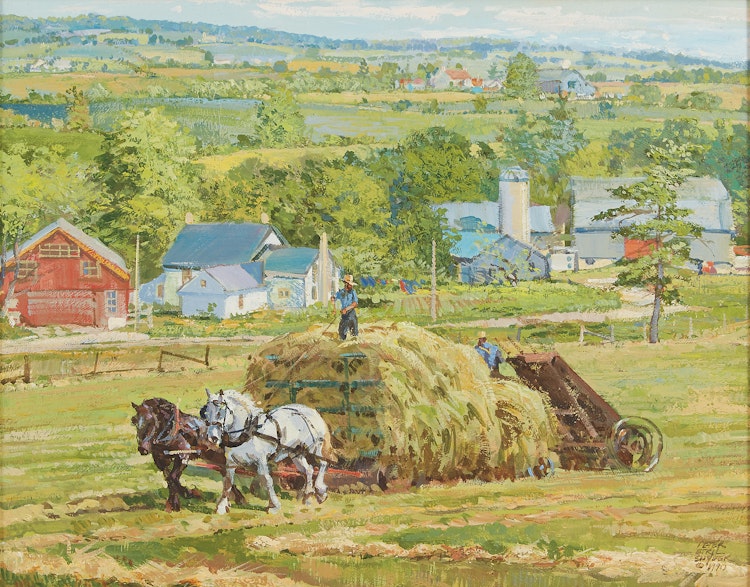 Artwork by Peter Etril Snyder, Loading Near Hawksville