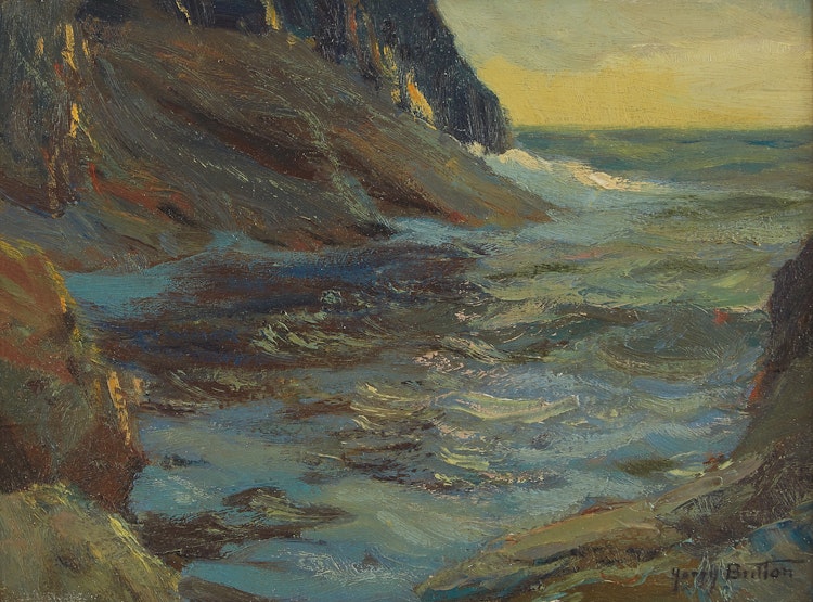 Artwork by Harry Britton, Eventide - Near King Arthur’s Castle, Tintagel, Cornwall, Eng.