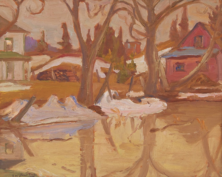 Artwork by Ralph Wallace Burton, Spring Pond, Poltimore, Que.