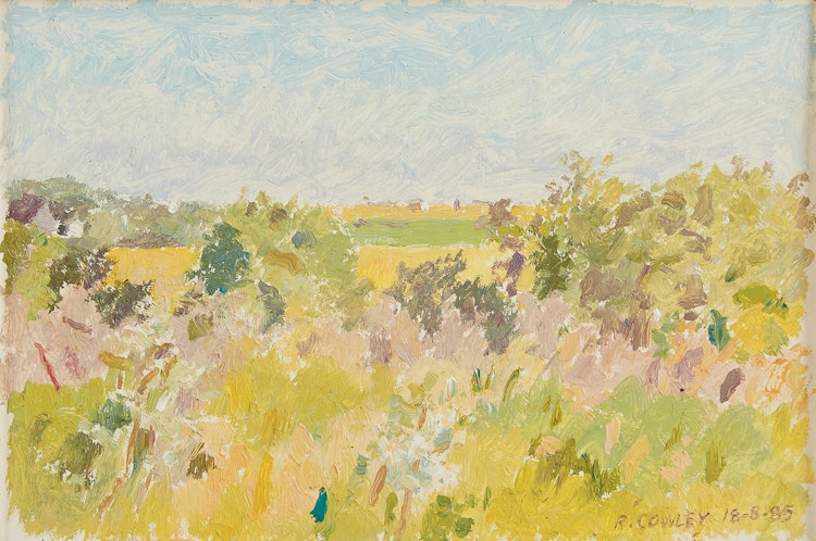 Artwork by Reta Madeline Cowley, Evening, Janzen Place
