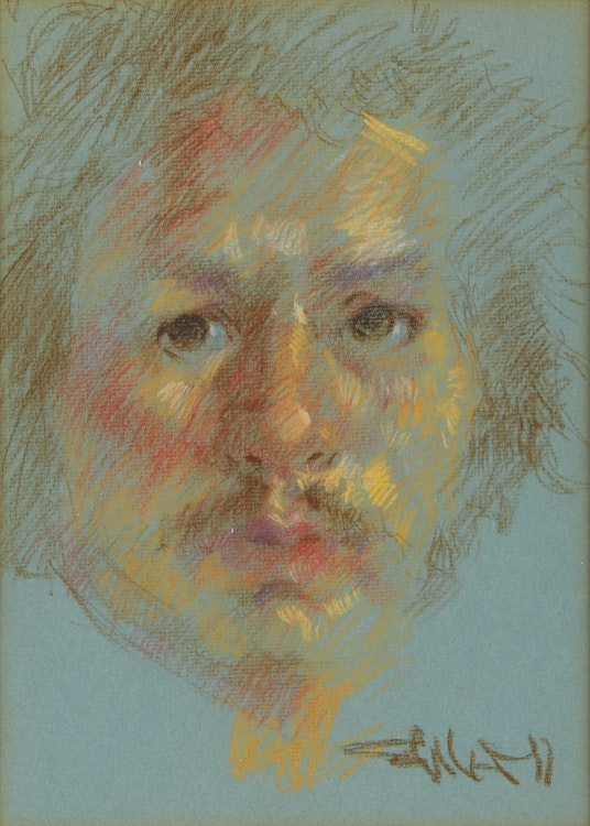 Artwork by Arthur Shilling, Self Portrait