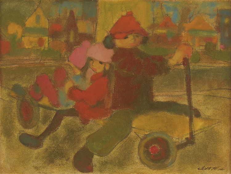 Artwork by William Arthur Winter, On the Street