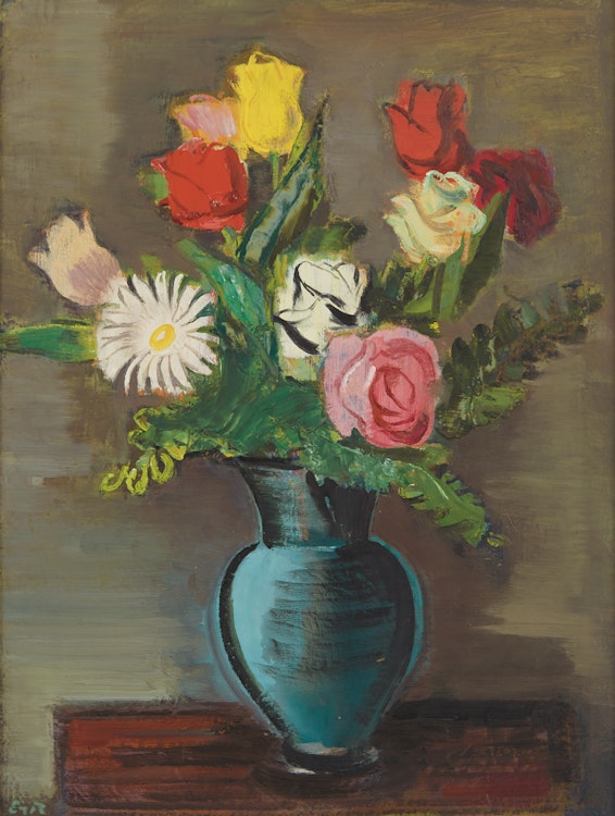 Artwork by Eric Goldberg, Vase of Flowers