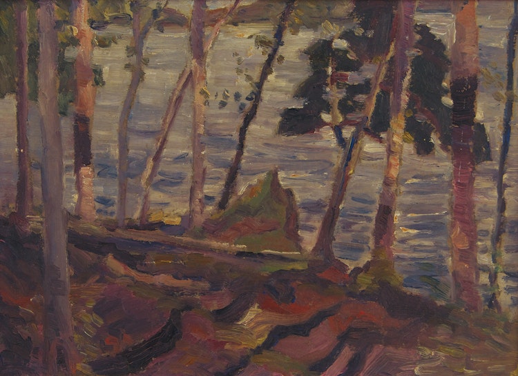 Artwork by Gordon McKinley Webber, Shoreline Landscape
