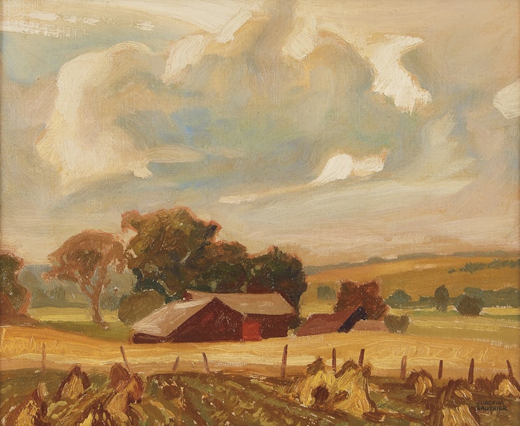 Artwork by Joachim George Gauthier,  Old Farm near Orillia