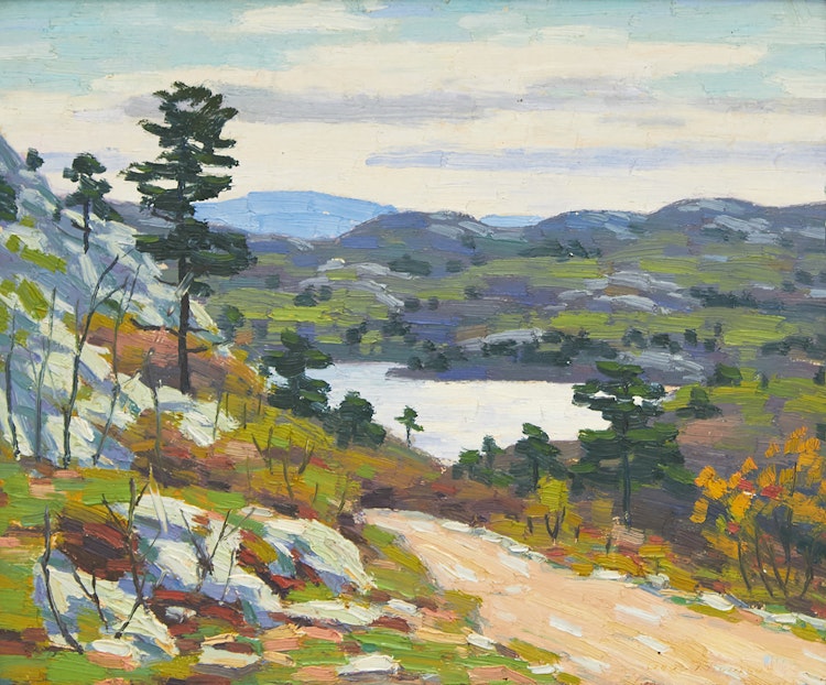 Artwork by George Thomson,  Spring in the Northland