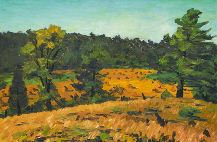 Artwork by William Goodridge Roberts,  Oat Field in the Sun