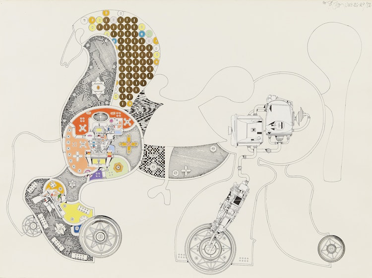 Artwork by Harold Barling Town, Toy Horse